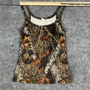 Wilderness Dreams Tank Womens Size Small Camo Sleeveless Outdoor Hunting Layer